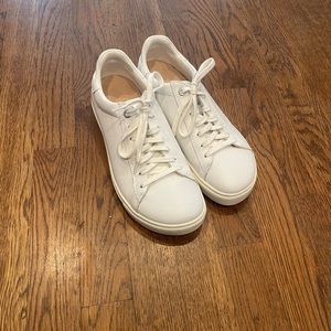Birkenstock leather white sneakers